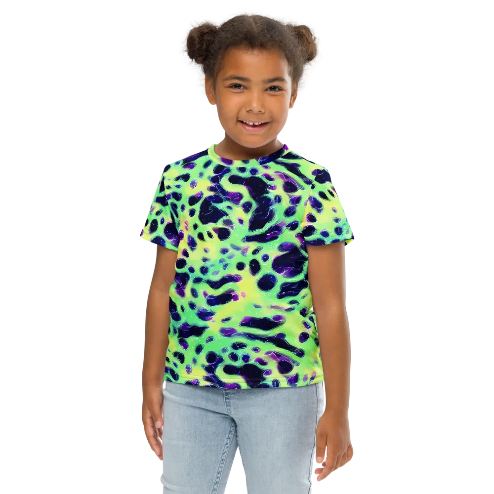 Luminous Ink on Kids Crew Neck T-Shirt — Front