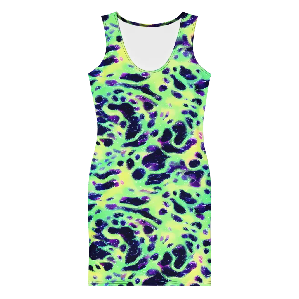 Luminous Ink on Bodycon Dress — Front