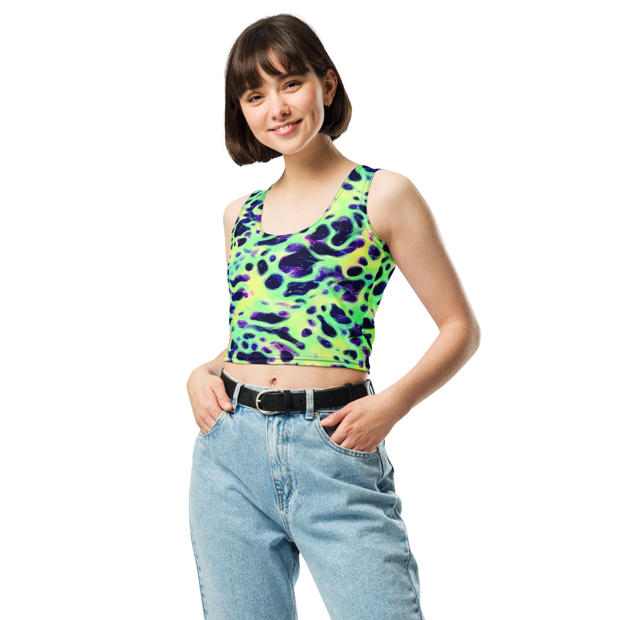 Luminous Ink on Crop Top — Front