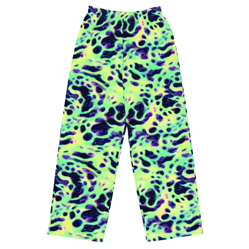 Luminous Ink on Wide-Leg Pants — Front