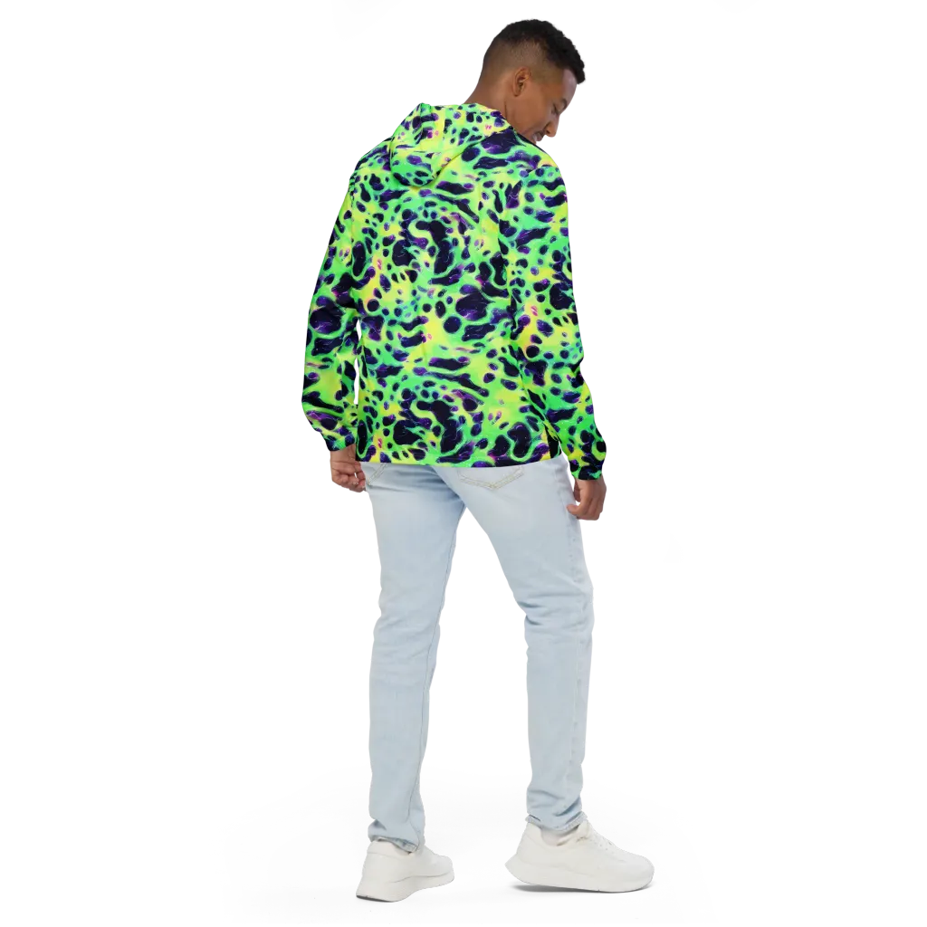 Luminous Ink on Men's Windbreaker — Back