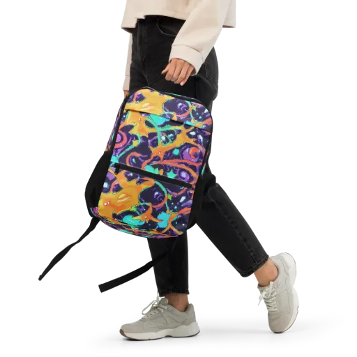 Luminous Fragments on a Utility Backpack