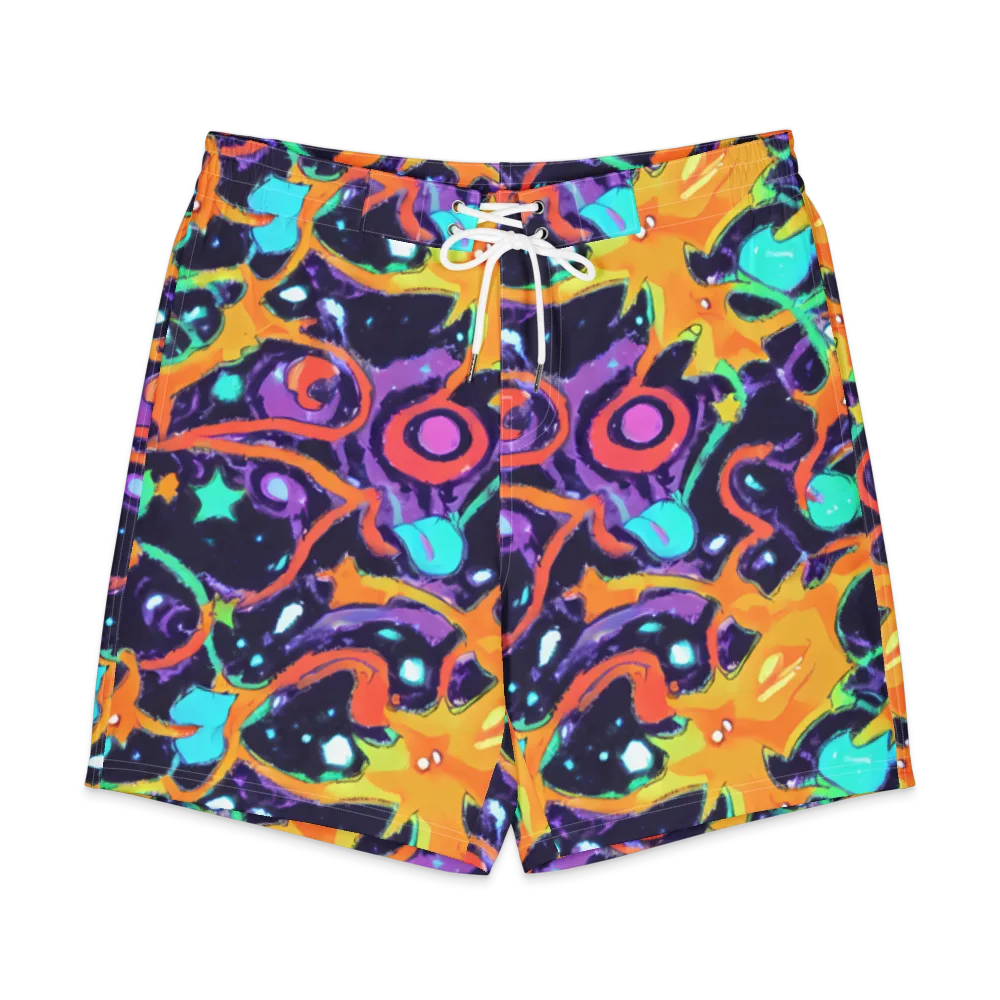 Luminous Fragments on Men's Board Shorts — Front