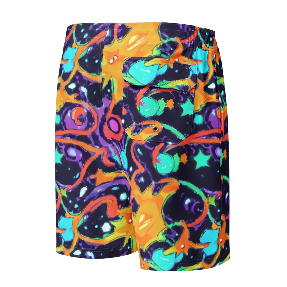 Luminous Fragments on Men's Board Shorts — Back