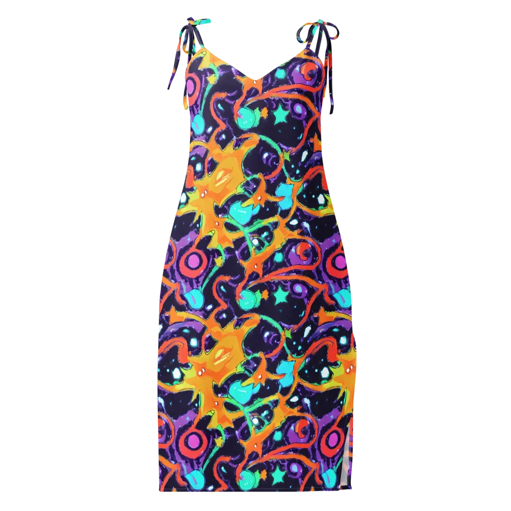 Luminous Fragments on Slip Dress — Front