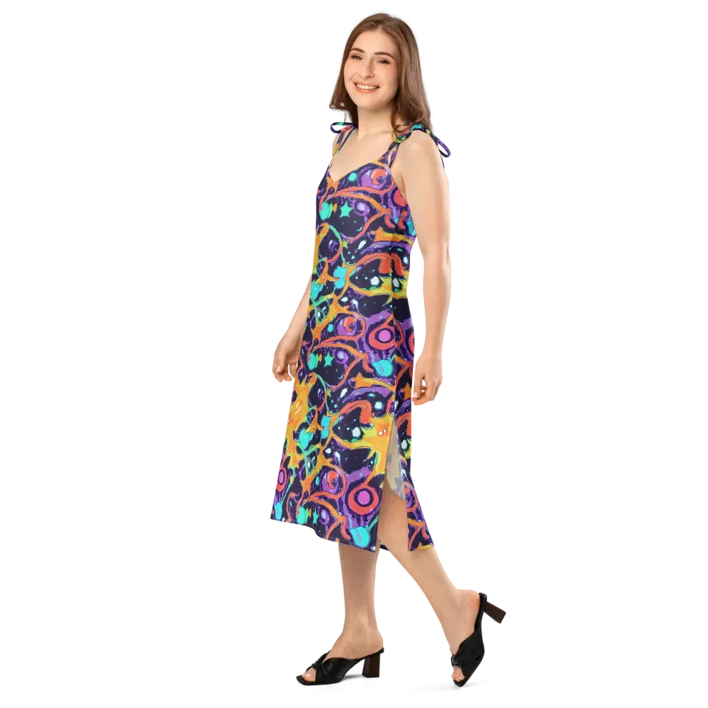 Luminous Fragments on Slip Dress — Left Front