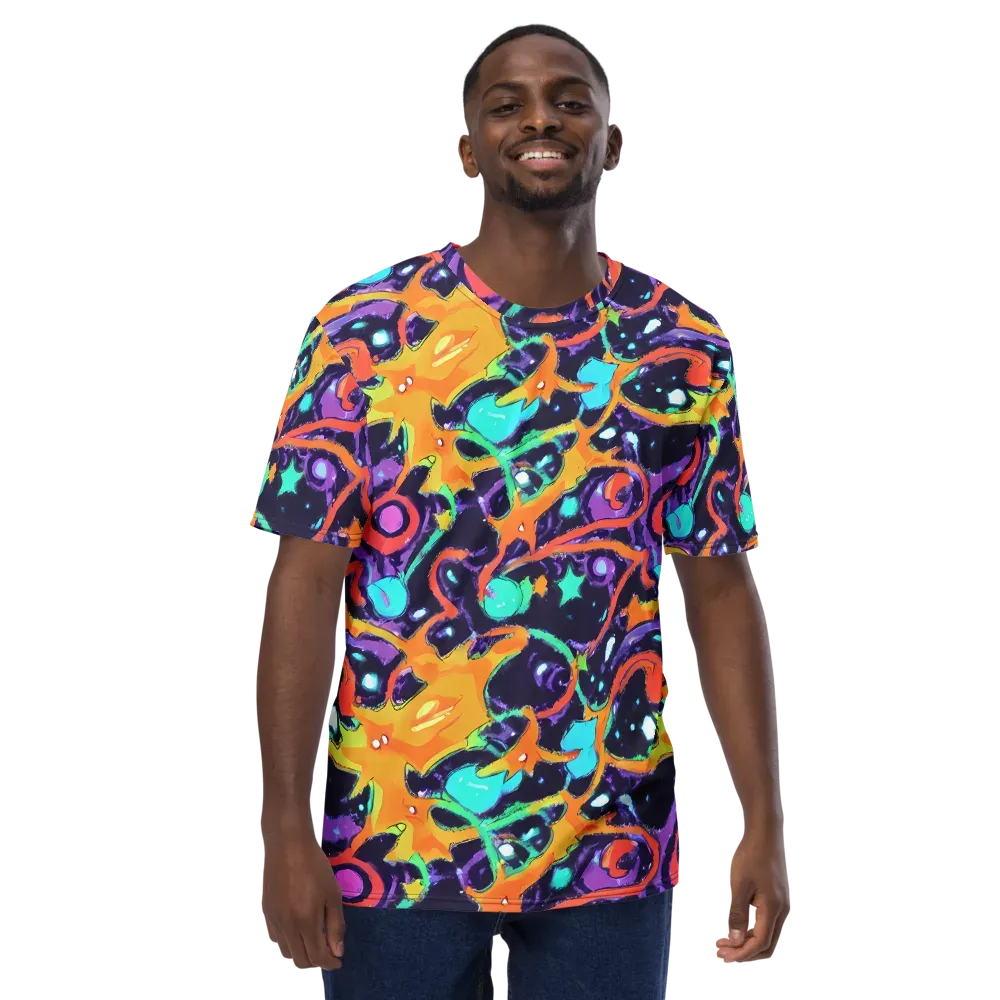 Luminous Fragments on Men's Crew Neck T-Shirt — Front