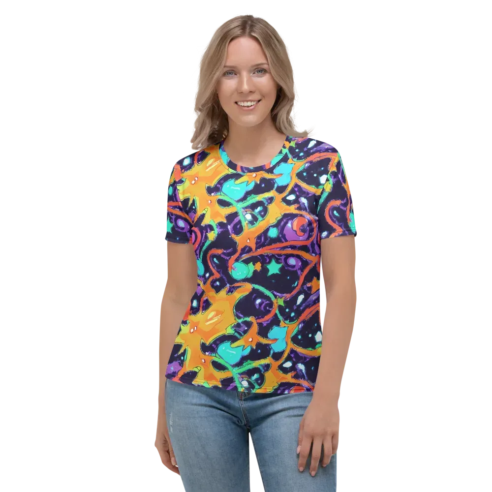 Luminous Fragments on Women's Crew Neck T-Shirt — Front
