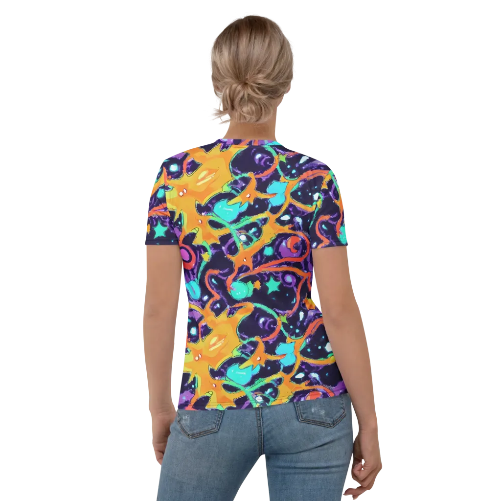 Luminous Fragments on Women's Crew Neck T-Shirt — Back