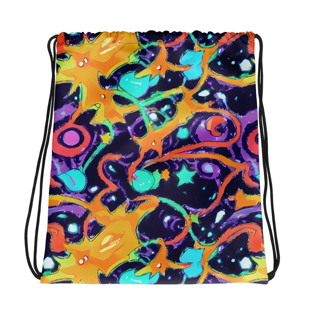 Luminous Fragments on Drawstring Bag — Photo