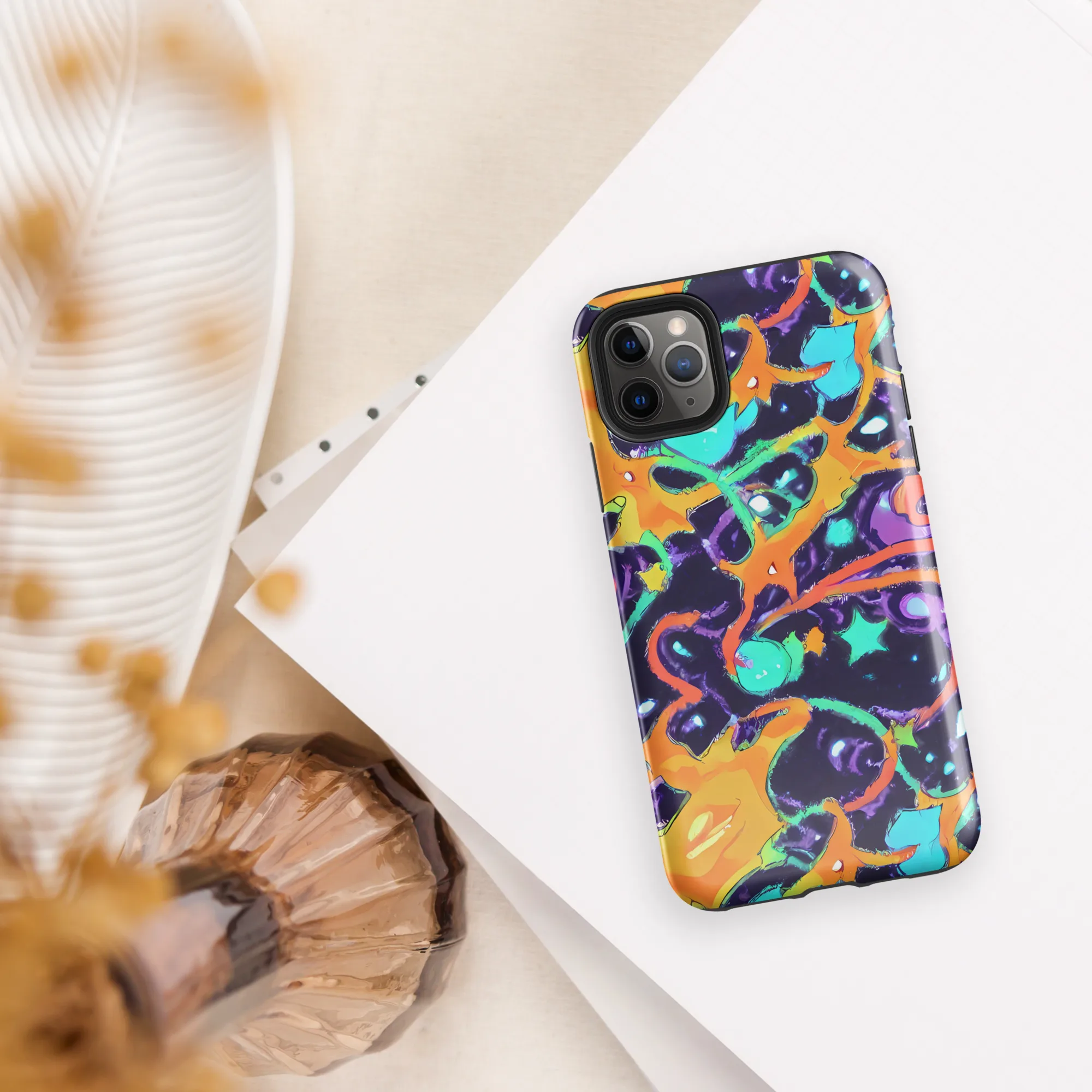 Luminous Fragments on Tough Case for iPhone® — Front