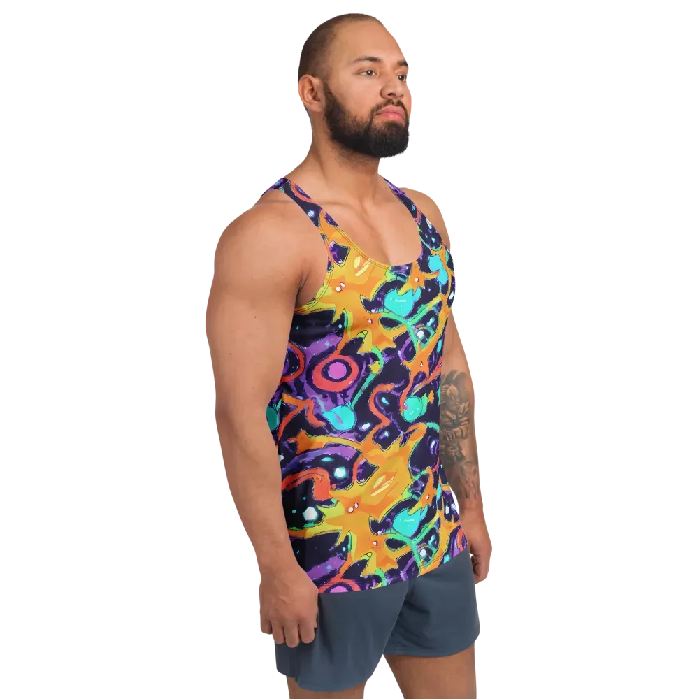 Luminous Fragments on Men's Tank Top — Right Front