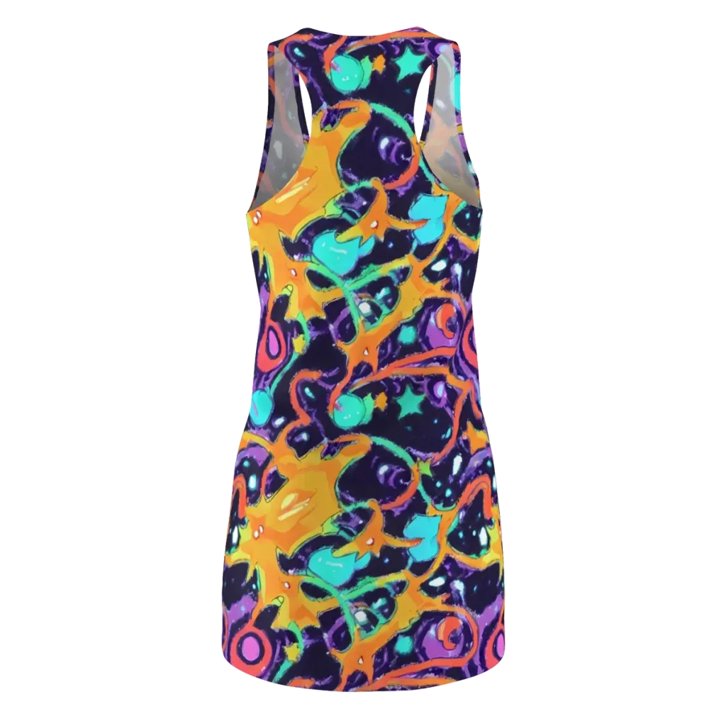 Luminous Fragments on Racerback Dress — Back