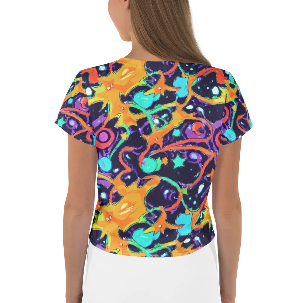 Luminous Fragments on Crop Tee — Back