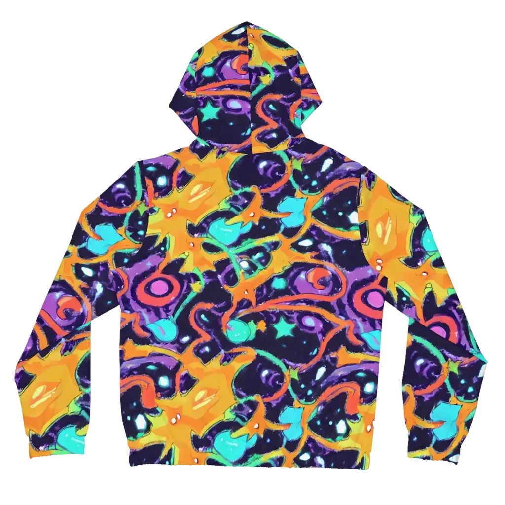 Luminous Fragments on Women's Full-Zip Hoodie — Back