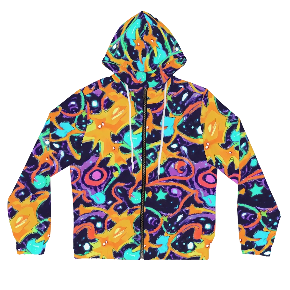 Luminous Fragments on Women's Full-Zip Hoodie — Front
