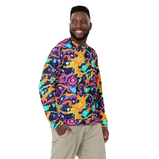 Luminous Fragments on a Sweatshirt