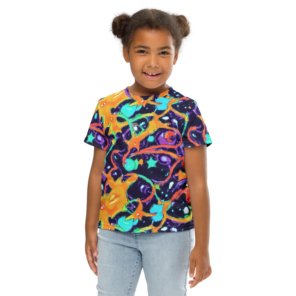 Luminous Fragments on Kids Crew Neck T-Shirt — Front