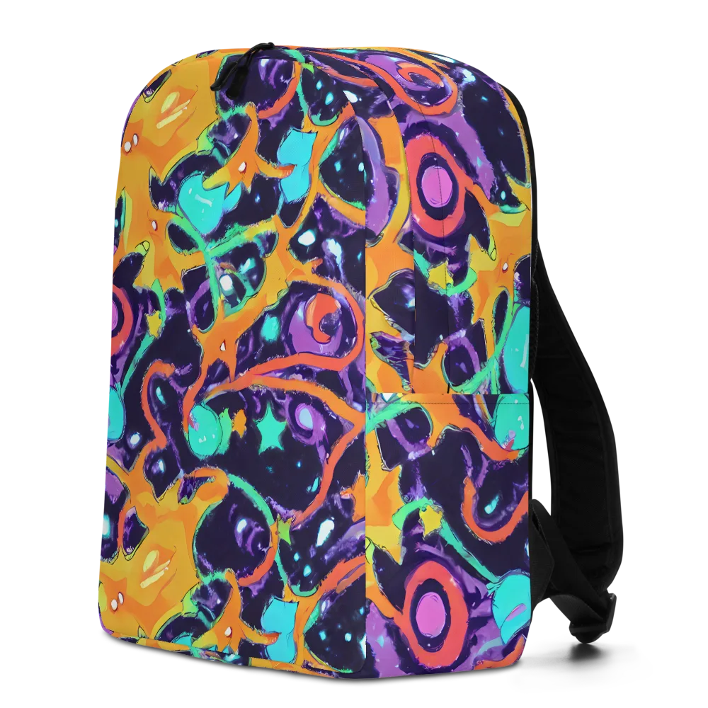 Luminous Fragments on Minimalist Backpack — Left