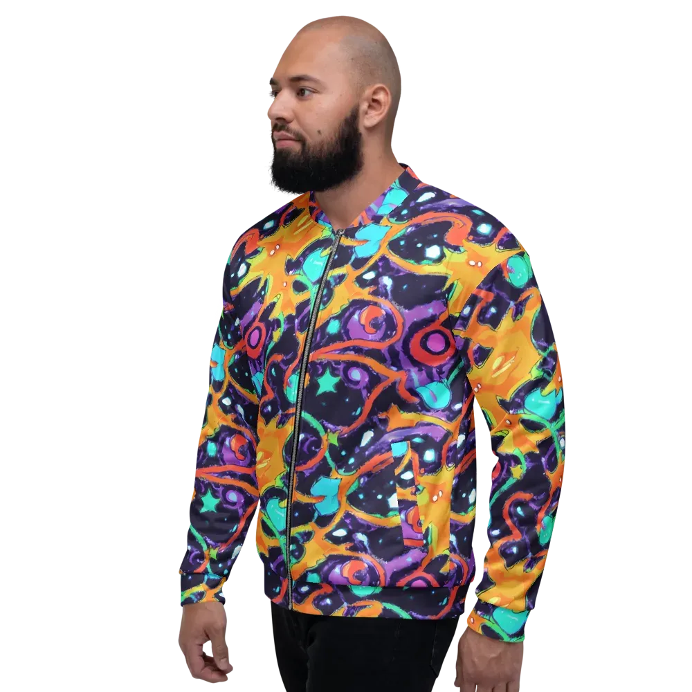 Luminous Fragments on Bomber Jacket — Left