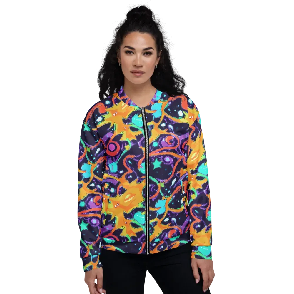Luminous Fragments on Bomber Jacket — Front