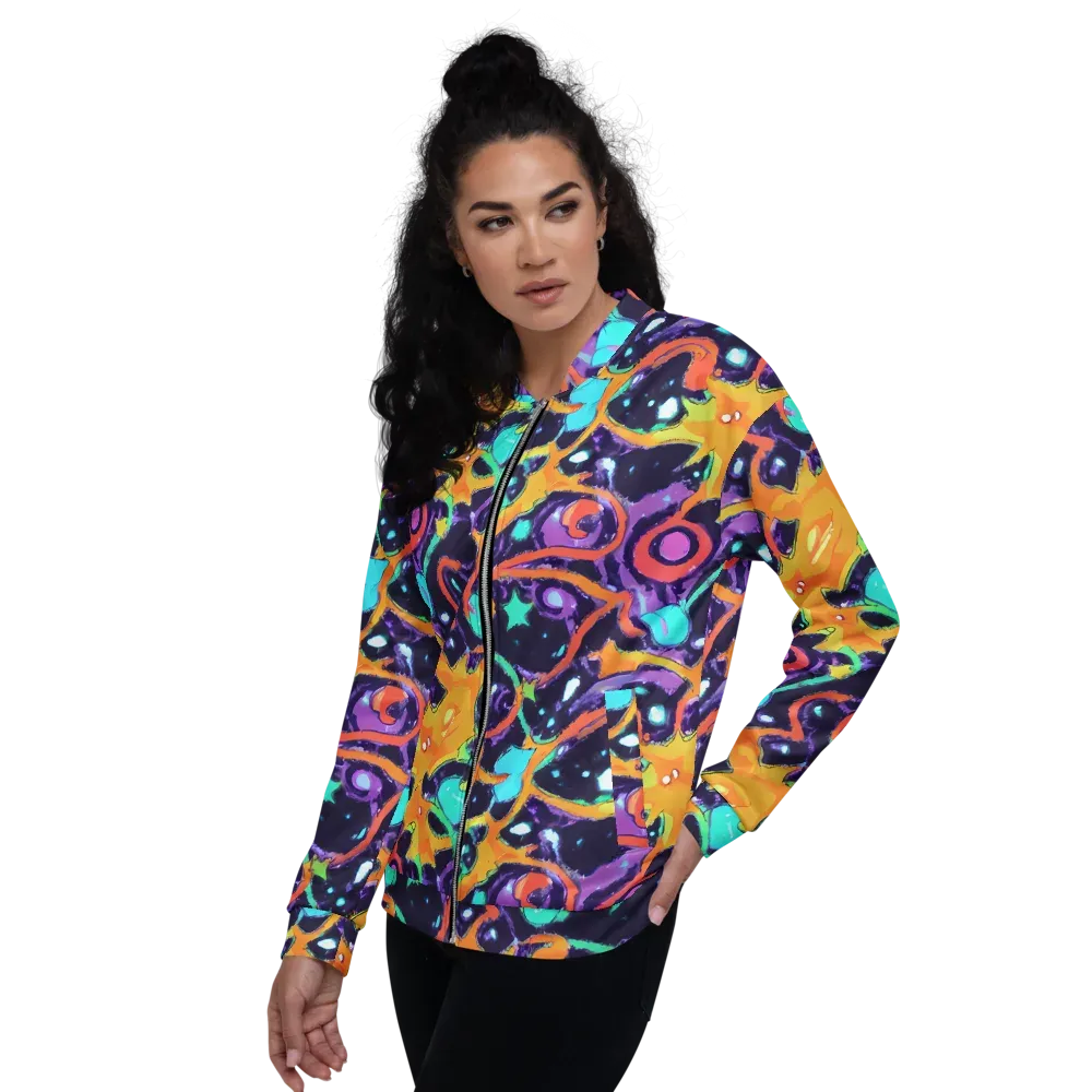 Luminous Fragments on Bomber Jacket — Left