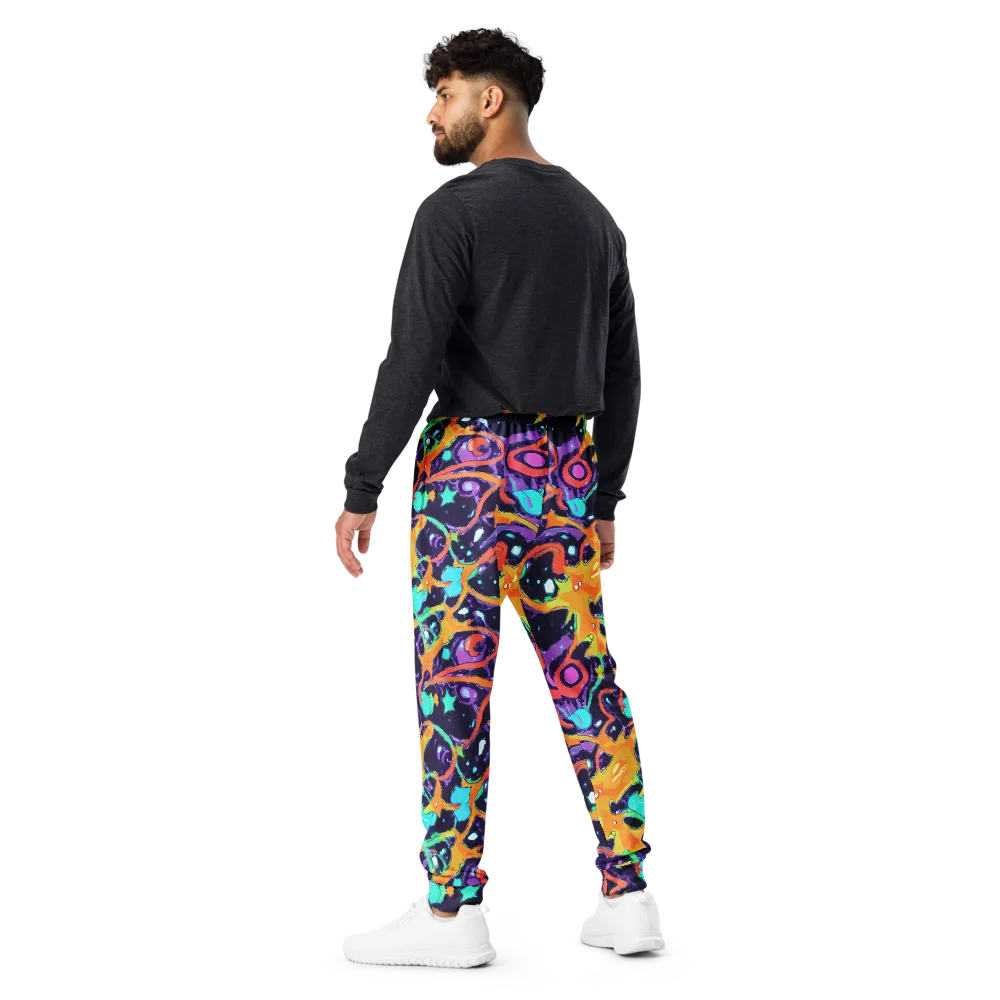 Luminous Fragments on Men's Joggers — Back
