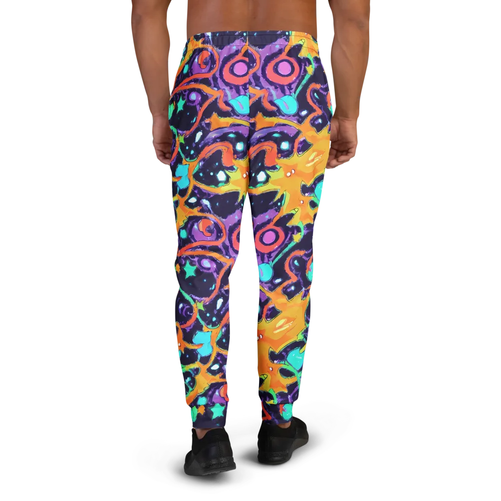 Luminous Fragments on Men's Joggers — Back