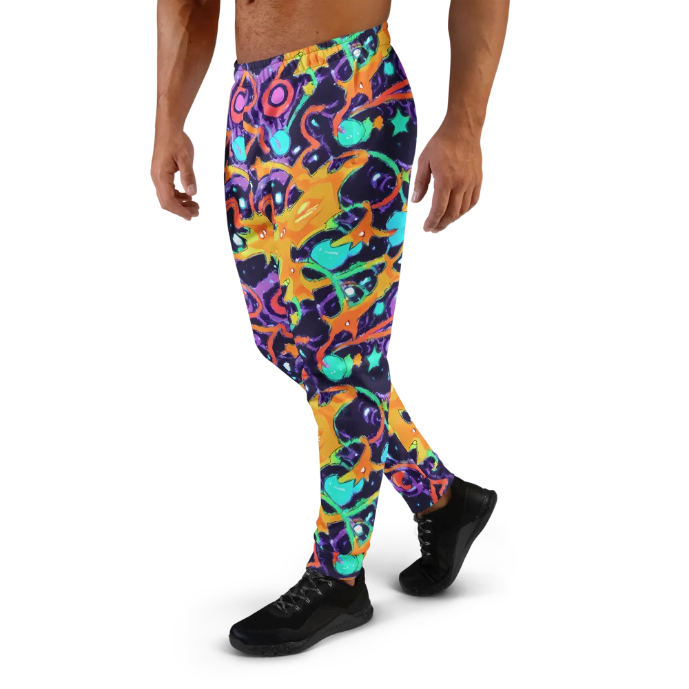 Luminous Fragments on Men's Joggers — Left