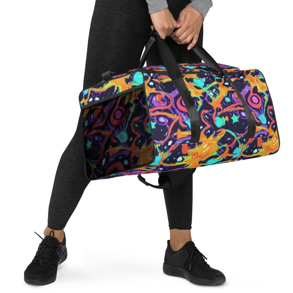 Luminous Fragments on Duffle Bag — Right Front