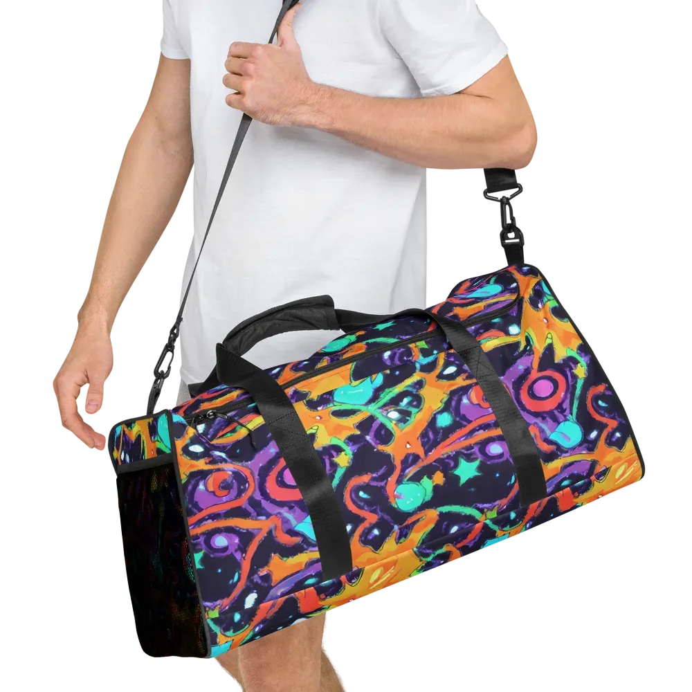 Luminous Fragments on Duffle Bag — Right Front