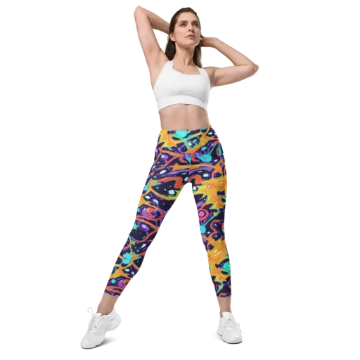Luminous Fragments on a Leggings with Pockets