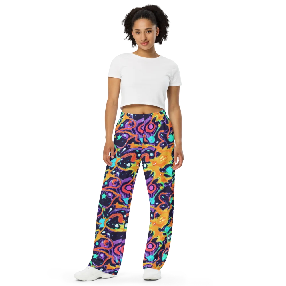 Luminous Fragments on Wide-Leg Pants — Front