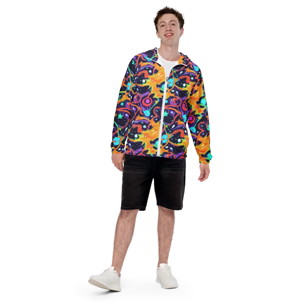Luminous Fragments on Men's Windbreaker — Front