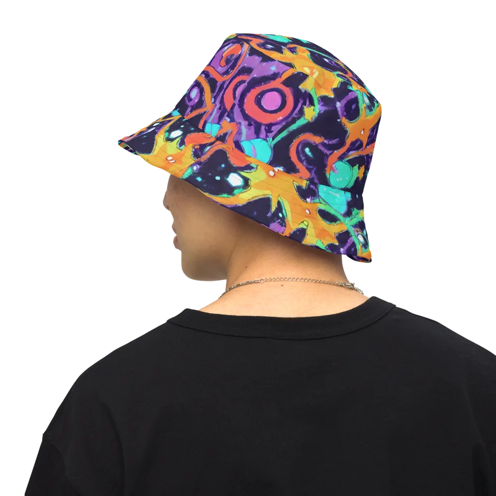 Luminous Fragments on Reversible Bucket Hat — Back Inside
