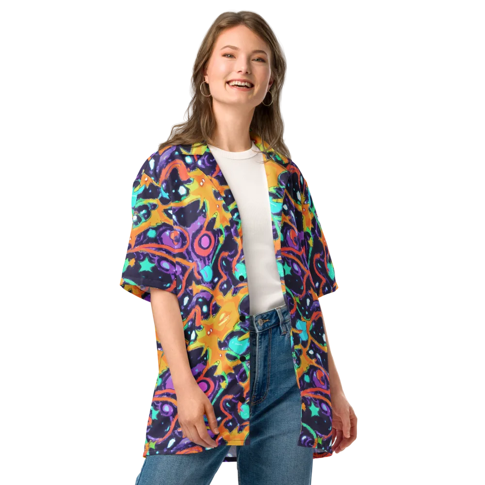 Luminous Fragments on Button Shirt — Front
