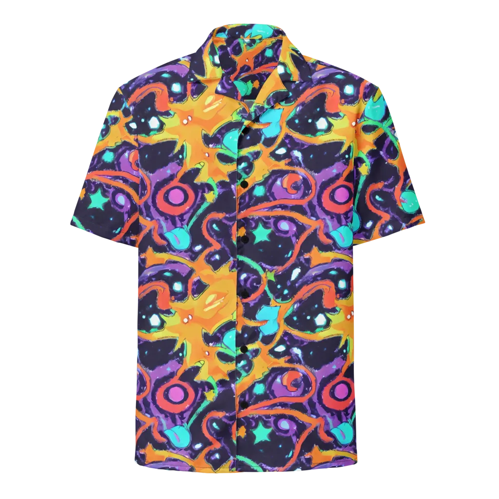 Luminous Fragments on Button Shirt — Front