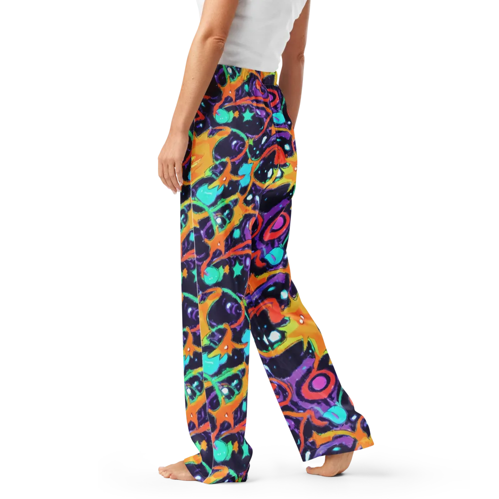 Luminous Fragments on Women's Pajama Pants — Left