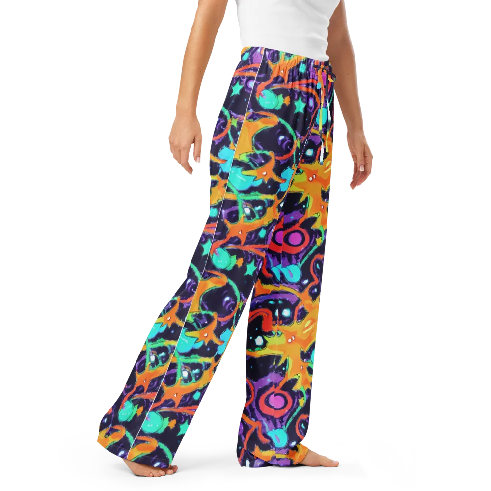 Luminous Fragments on Women's Pajama Pants — Right Front