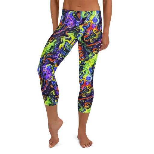 Color Tempest on a Capri Leggings