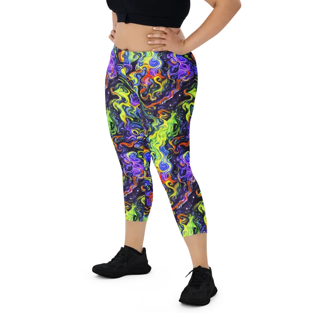 Color Tempest on Capri Leggings — Front