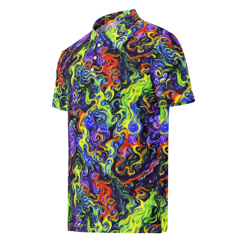 Color Tempest on Men's Slim Fit Polo Shirt — Left Front