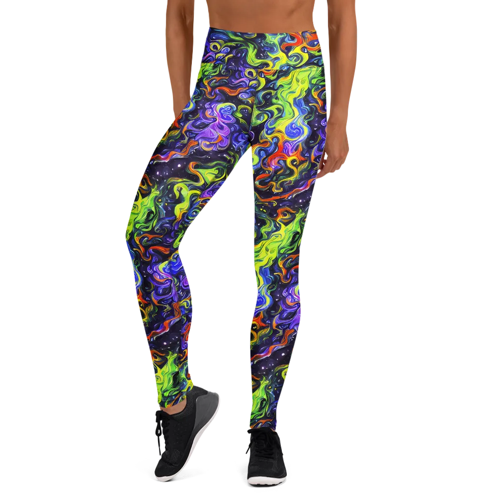 Color Tempest on Yoga Leggings — Front