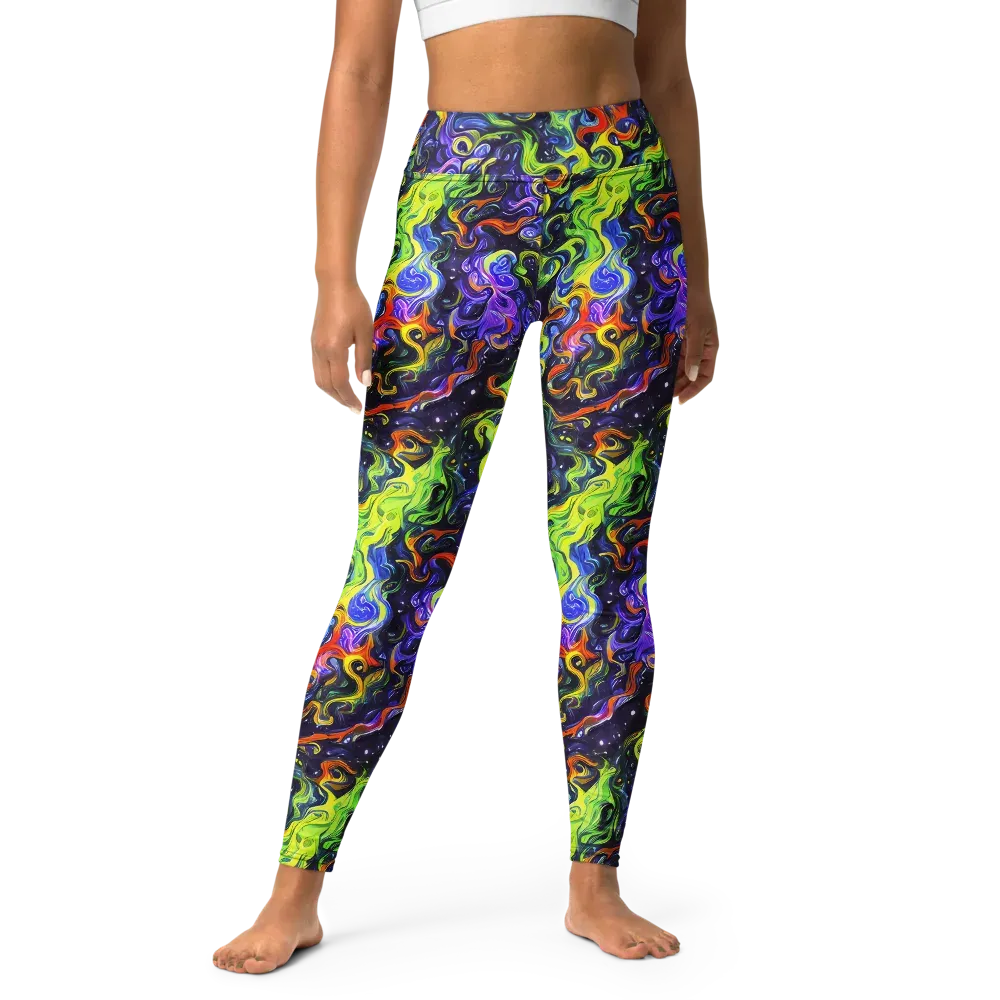 Color Tempest on Yoga Leggings — Front