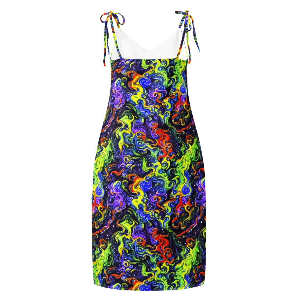Color Tempest on Slip Dress — Back