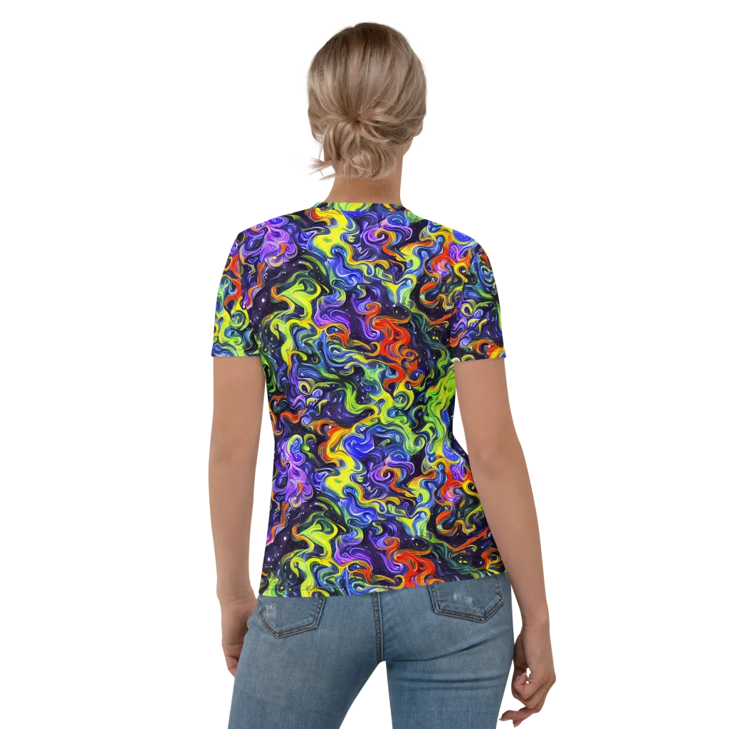 Color Tempest on Women's Crew Neck T-Shirt — Back