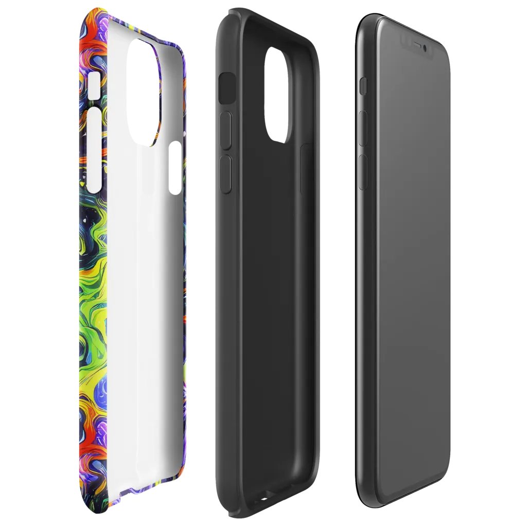 Color Tempest on Tough Case for iPhone® — Right