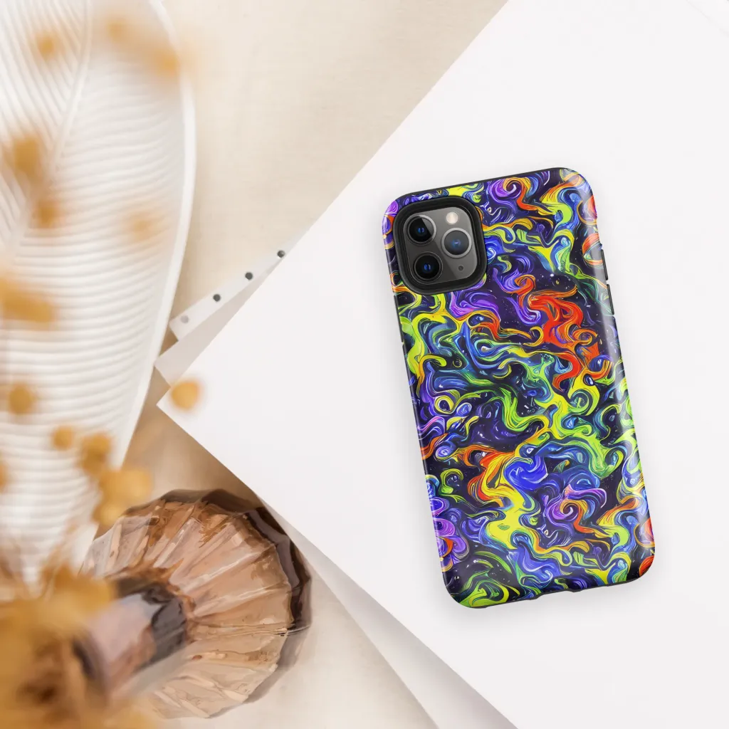 Color Tempest on Tough Case for iPhone® — Front