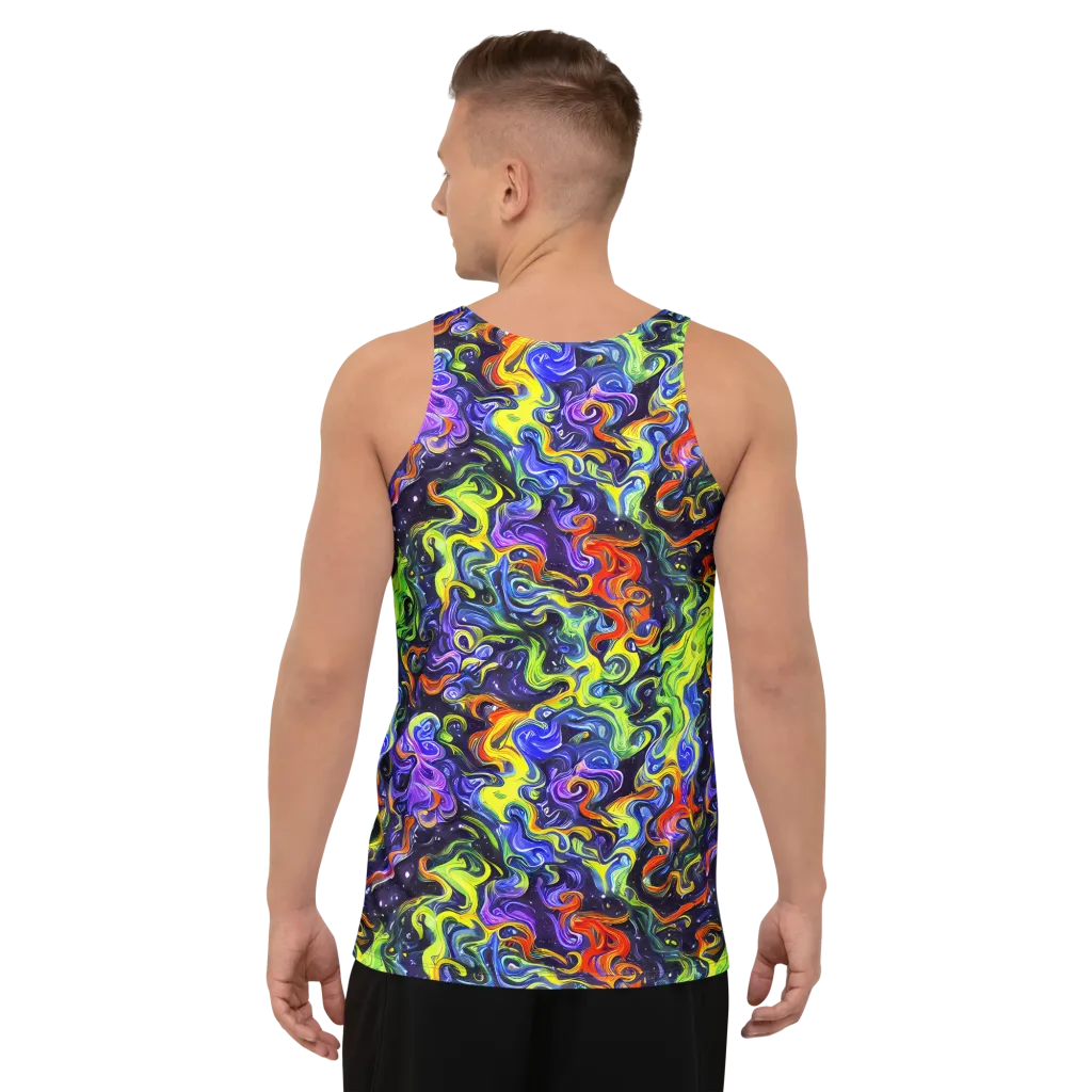 Color Tempest on Men's Tank Top — Back