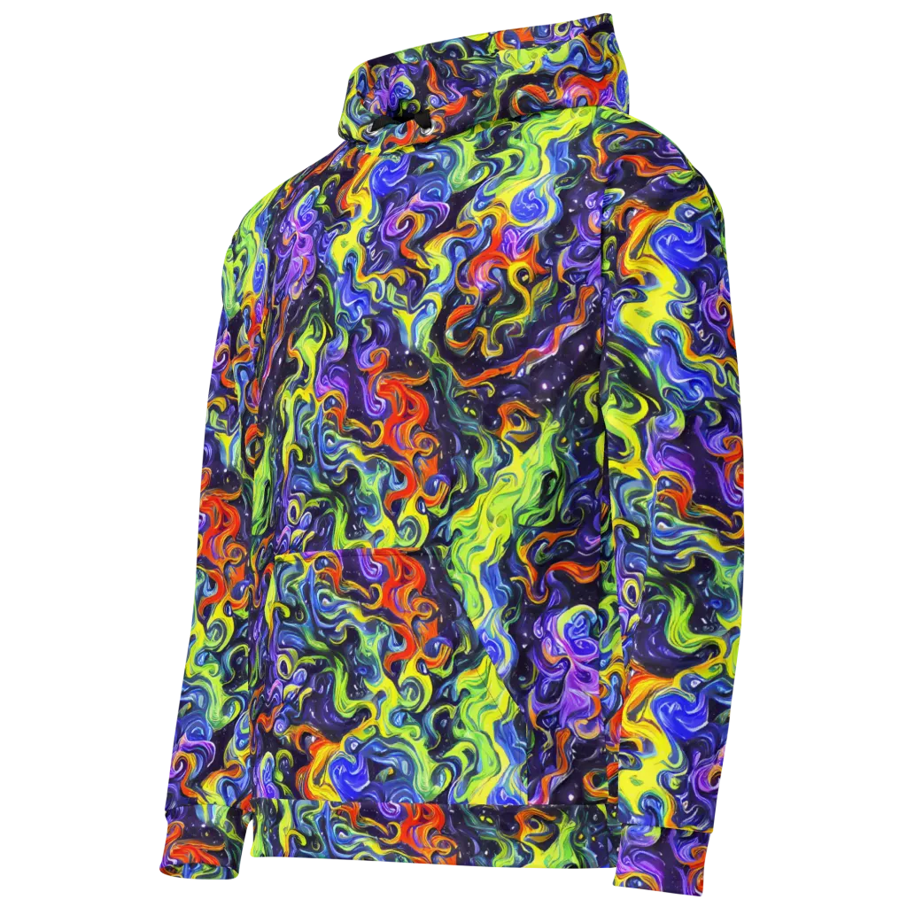 Color Tempest on Cotton Hoodie — Left Front